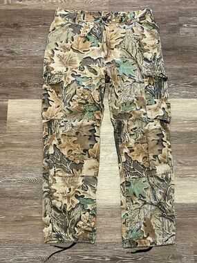 Vintage 80s Walls Outdoor Camo Cargo Pants Mens 36 Realtree Double Knee USA